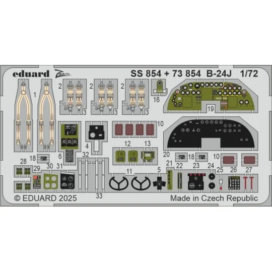 B-24J for Hasegawa, 1/72 - Eduard Accessories BIG72187