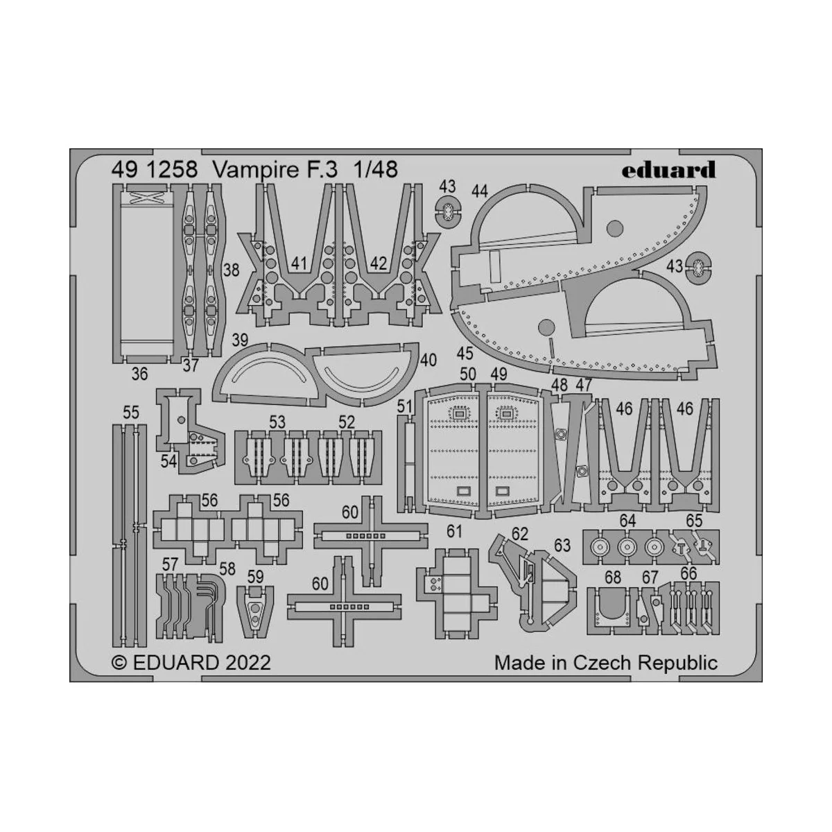 Vampire F.3, 1/48 - Eduard Accessories BIG49328