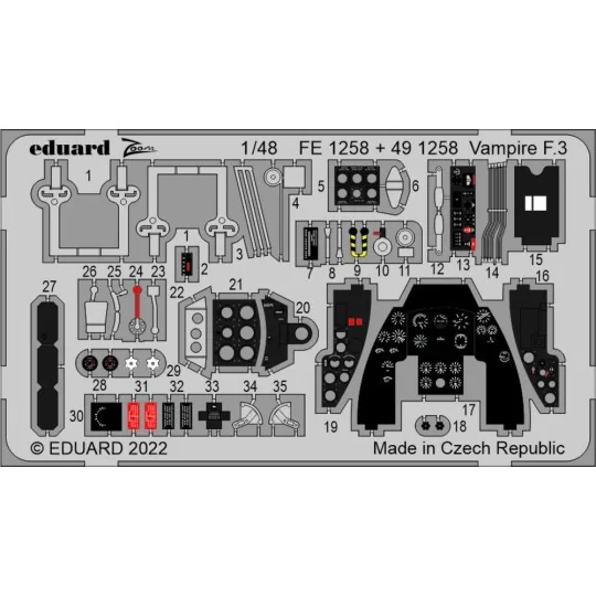 Vampire F.3, 1/48 - Eduard Accessories BIG49328