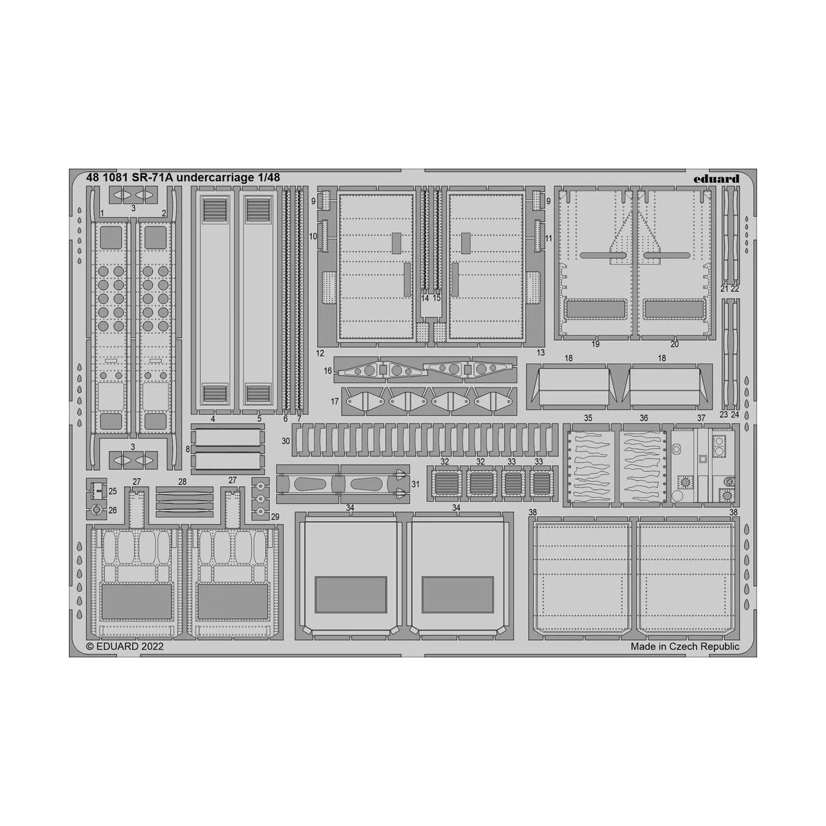 SR-71A, 1/48 - Eduard Accessories BIG49329