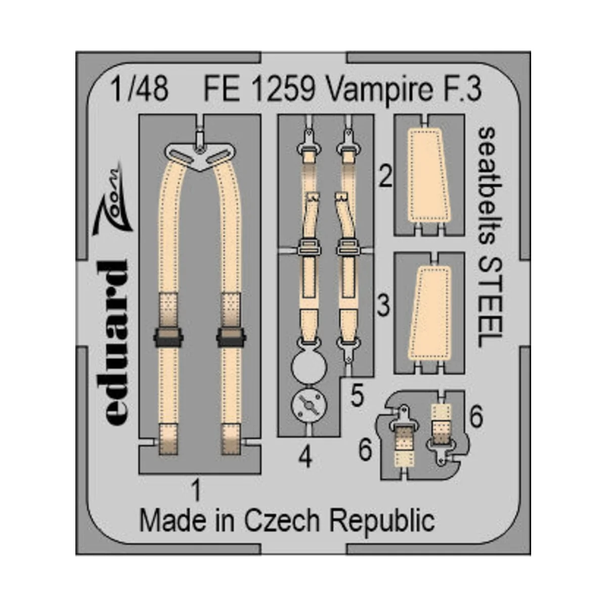 Vampire F.3, 1/48 - Eduard Accessories BIG49328