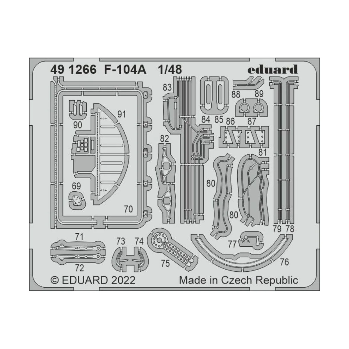 F-104A, 1/48 - Eduard Accessories BIG49333
