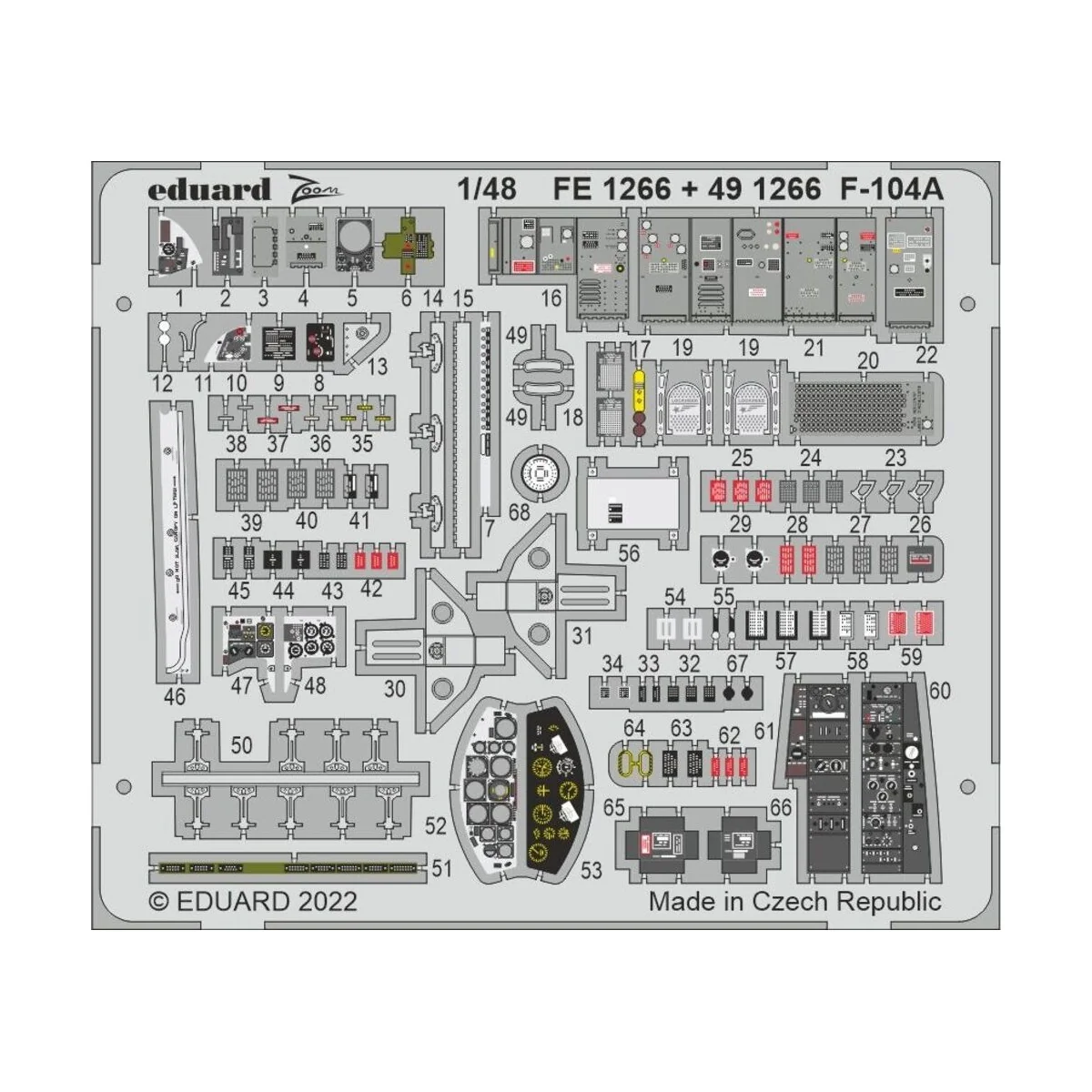 F-104A, 1/48 - Eduard Accessories BIG49333