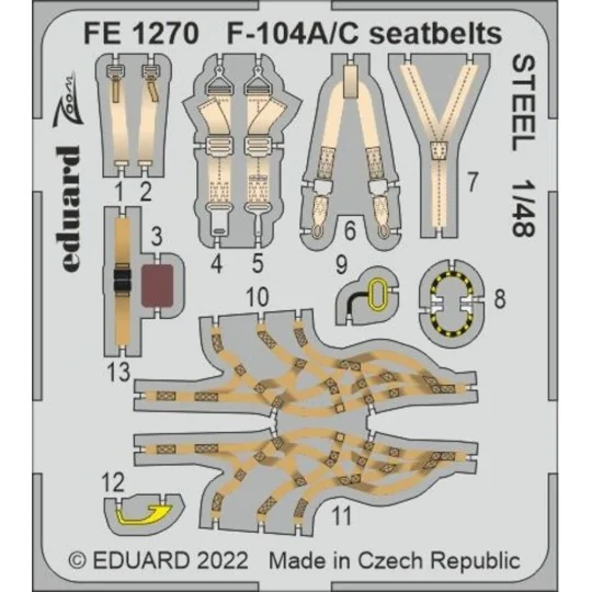 F-104A, 1/48 - Eduard Accessories BIG49333