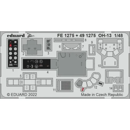 OH-13, 1/48 - Eduard Accessories BIG49336