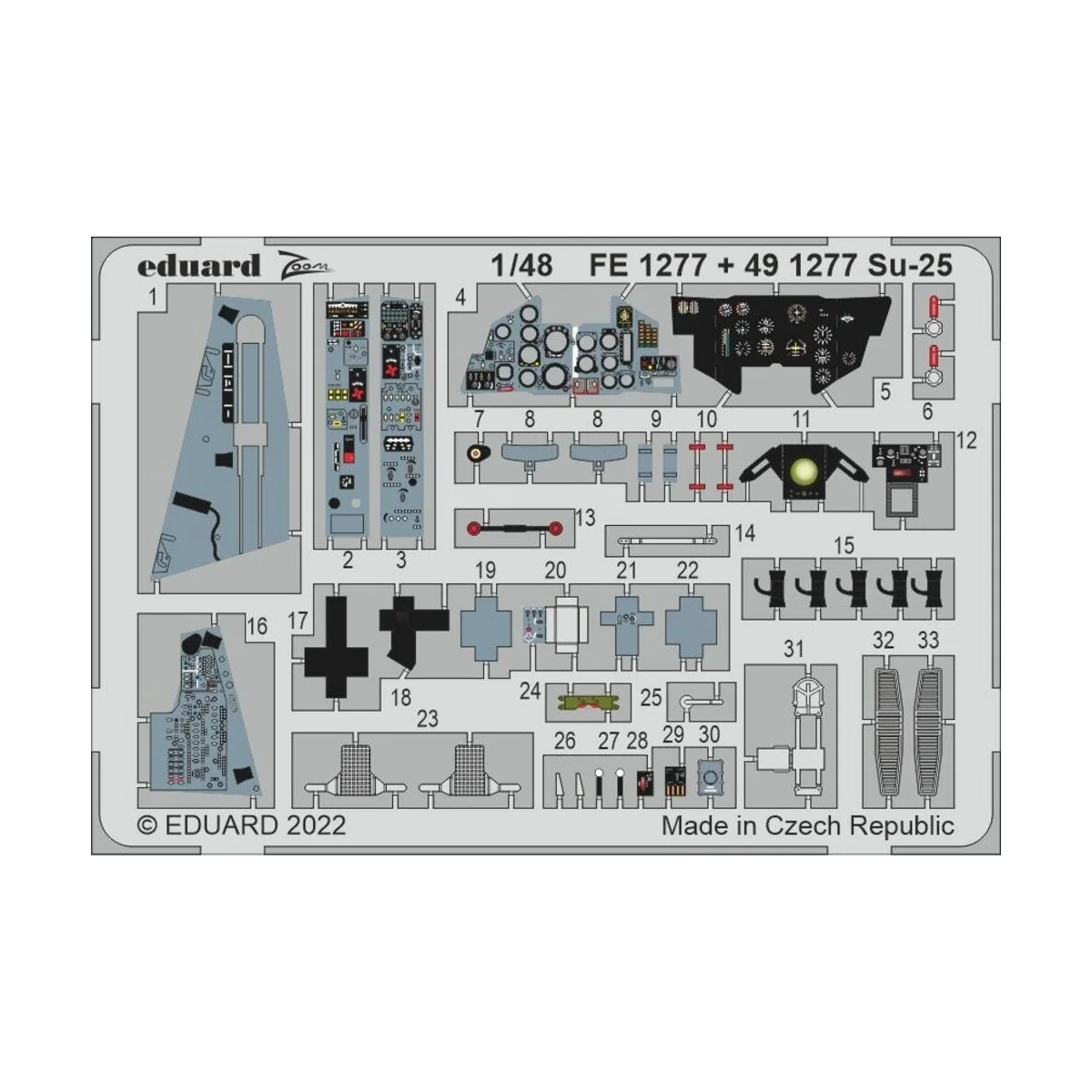 Su-25, 1/48 - Eduard Accessories BIG49337