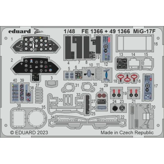 MiG-17F 1/48 AMMO, 1/48 - Eduard Accessories BIG49383