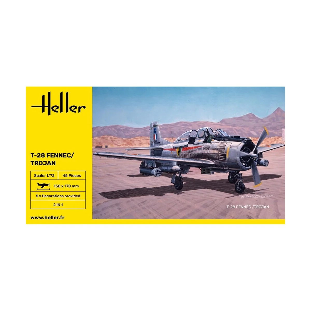 T-28 Fennec / Trojan, 1/72 - Heller 80279 T-28 Fennec / Trojan, 1/72 - Heller 80279