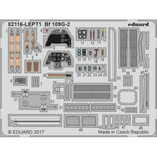 Bf 109G-2, Profipack - Eduard Plastic Kits 82165
