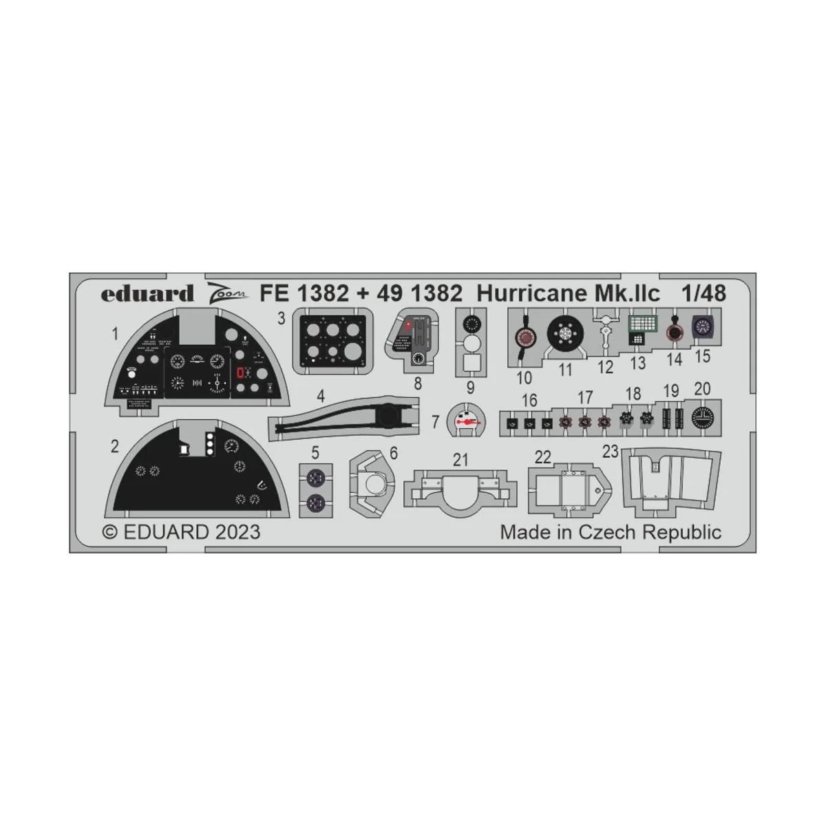 Hurricane Mk.IIc, 1/48 - Eduard Accessories BIG49390