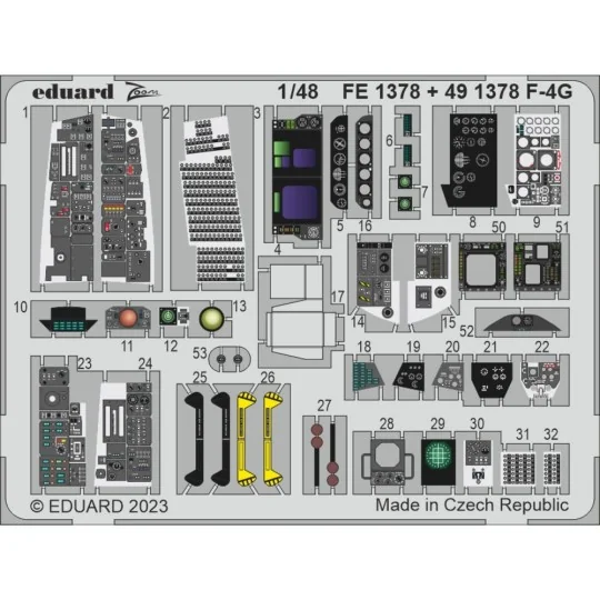 F-4G, 1/48 - Eduard Accessories BIG49389