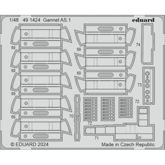 Gannet AS.1 AIRFIX, 1/48 - Eduard Accessories BIG49407