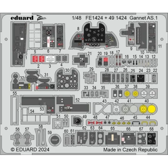 Gannet AS.1 AIRFIX, 1/48 - Eduard Accessories BIG49407