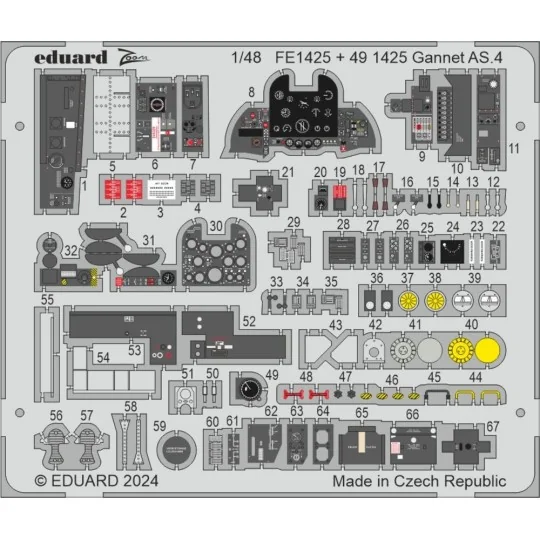 Gannet AS.4 AIRFIX, 1/48 - Eduard Accessories BIG49408