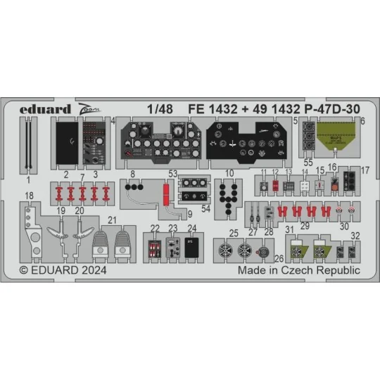 P-47D-30, 1/48 - Eduard Accessories BIG49410