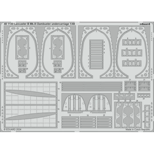 Lancaster B Mk.III Dambuster PART II, 1/48 - Eduard Accessories BIG...