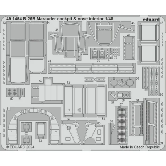 B-26B Marauder PART I ICM, 1/48 - Eduard Accessories BIG49421