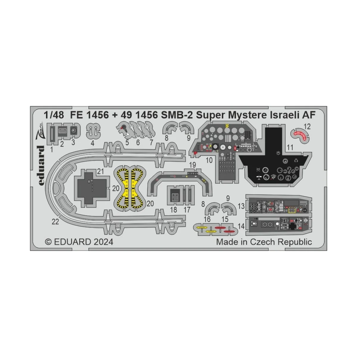 SMB-2 Super Mystere SPECIAL HOBBY, 1/48 - Eduard Accessories BIG49420