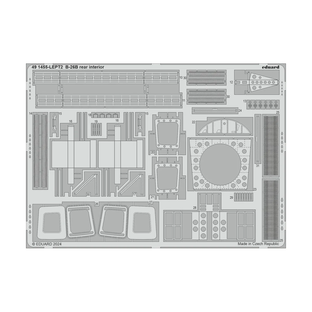 B-26B Marauder PART II ICM, 1/48 - Eduard Accessories BIG49422
