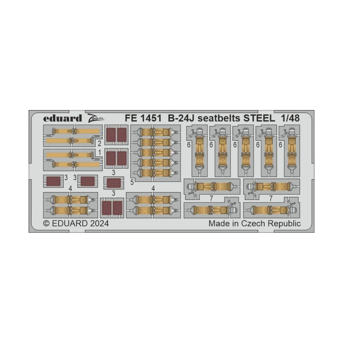 B-24J PART I HOBBY BOSS, 1/48 - Eduard Accessories BIG49423