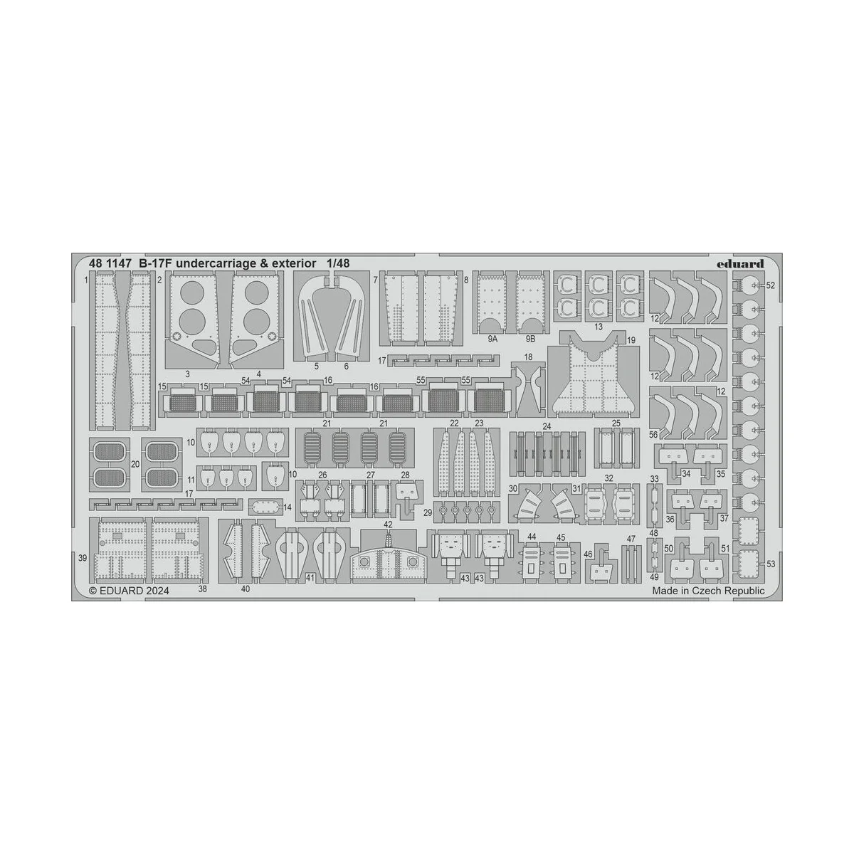 B-17F PART II, 1/48 - Eduard Accessories BIG49428