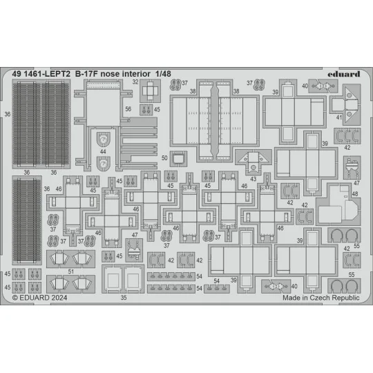 B-17F regular nose PART I, 1/48 - Eduard Accessories BIG49427