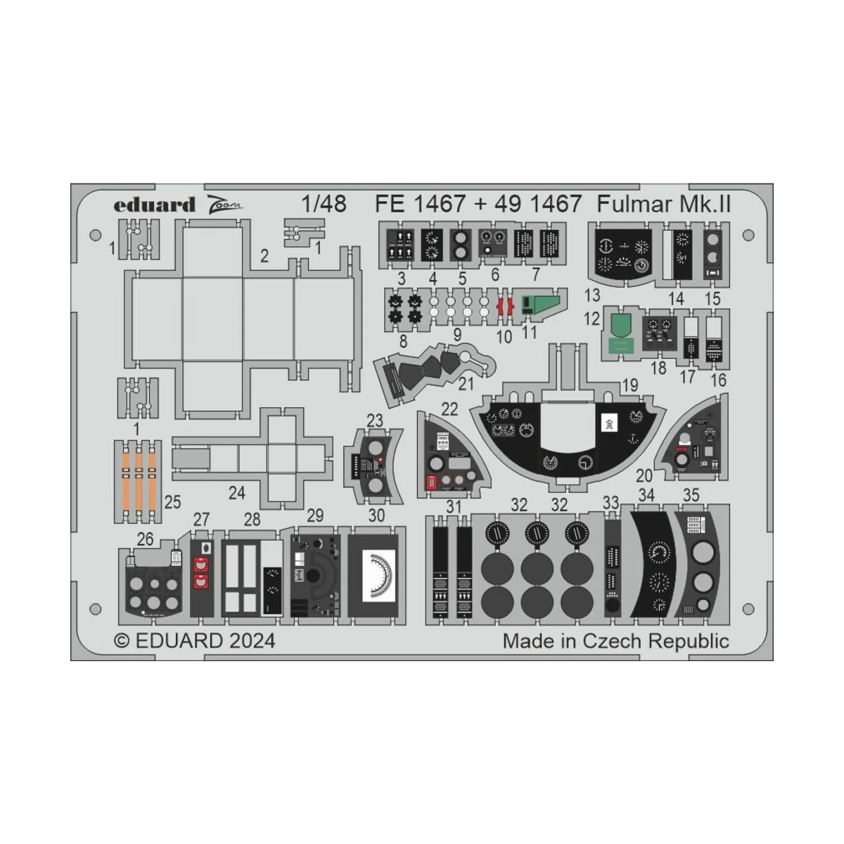 Fulmar Mk.II TRUMPETER, 1/48 - Eduard Accessories BIG49429