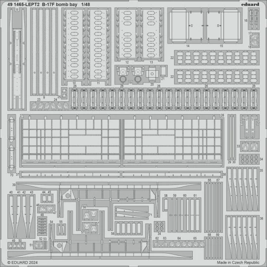 B-17F PART II, 1/48 - Eduard Accessories BIG49428