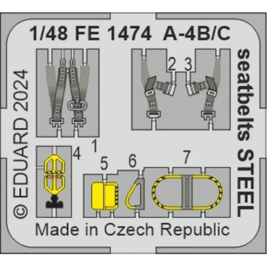 A-4B HOBBY 2000 / HASEGAWA, 1/48 - Eduard Accessories BIG49431