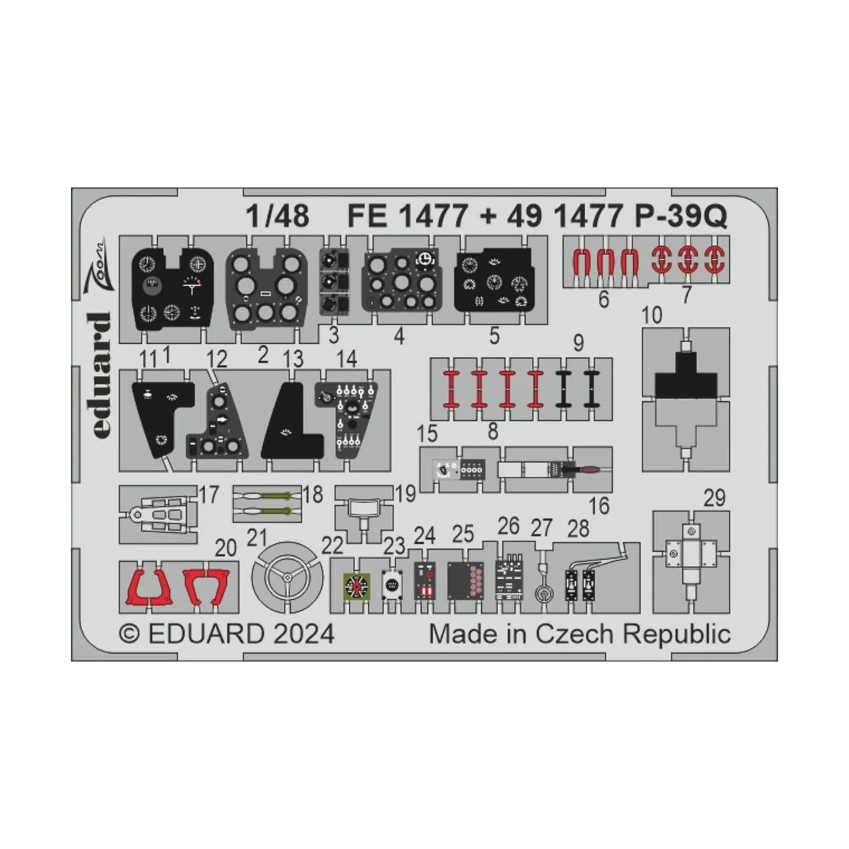 P-39Q ARMA HOBBY, 1/48 - Eduard Accessories BIG49433