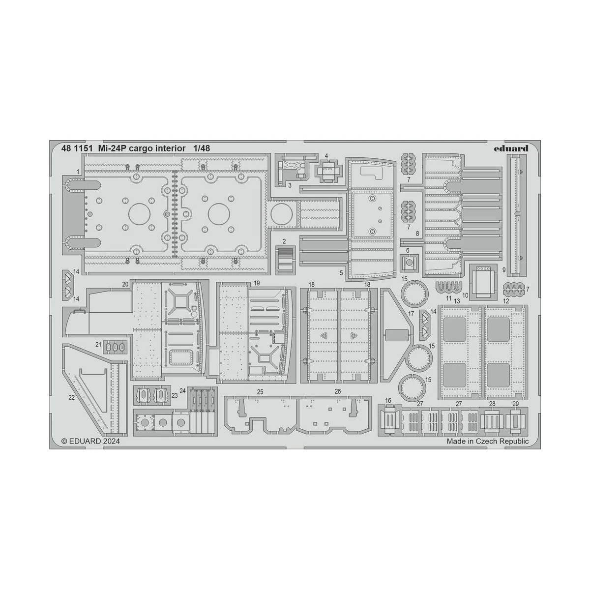 Mi-24P TRUMPETER, 1/48 - Eduard Accessories BIG49438