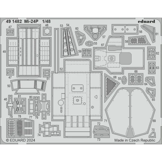 Mi-24P TRUMPETER, 1/48 - Eduard Accessories BIG49438