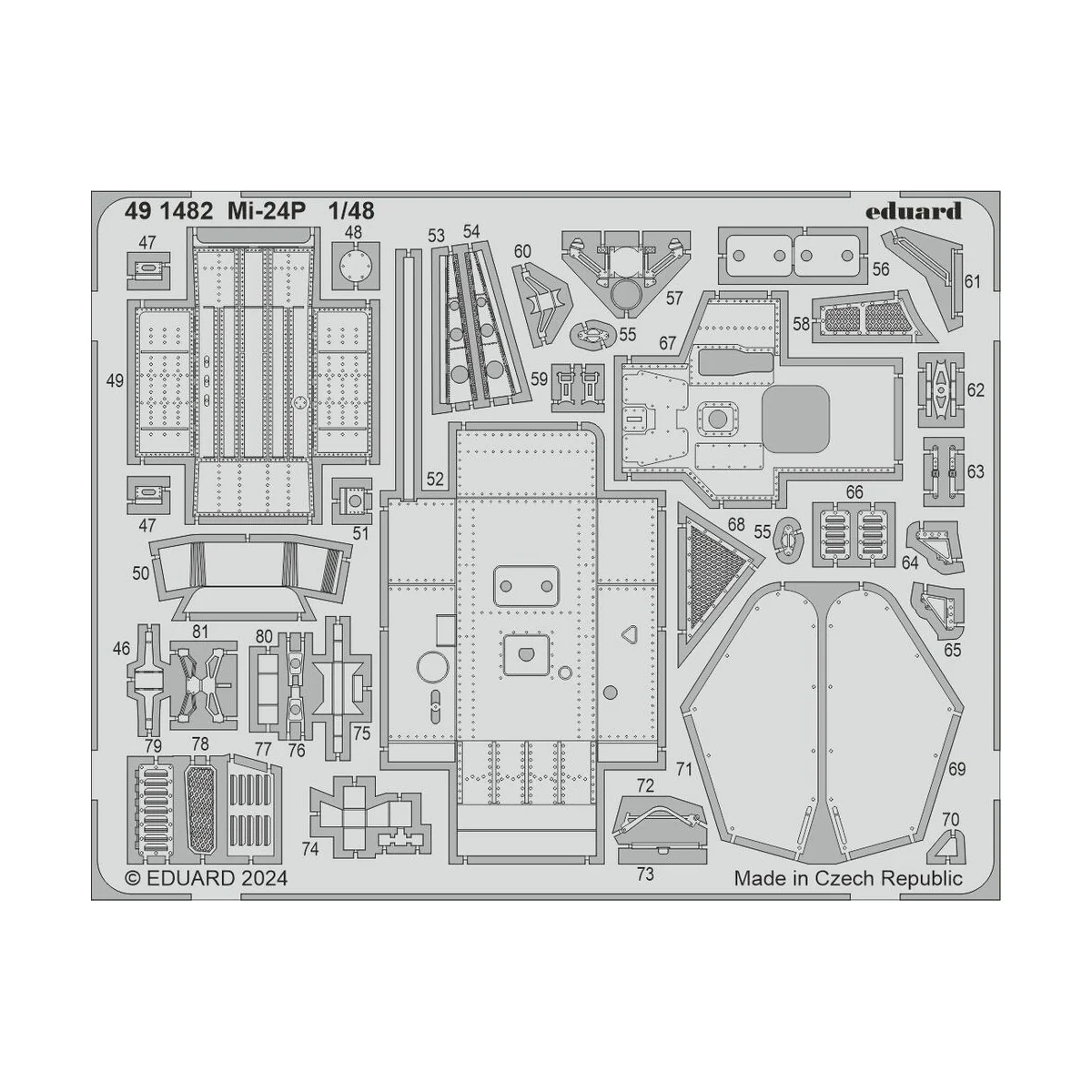 Mi-24P TRUMPETER, 1/48 - Eduard Accessories BIG49438