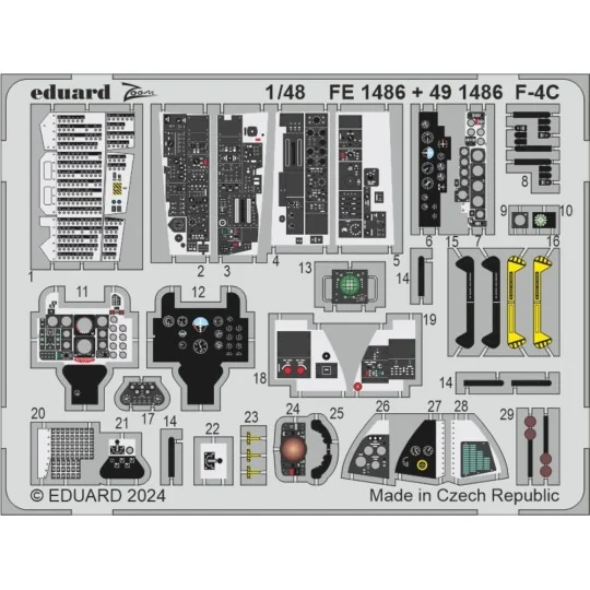 F-4C HOBBY 2000 / ACADEMY, 1/48 - Eduard Accessories BIG49437