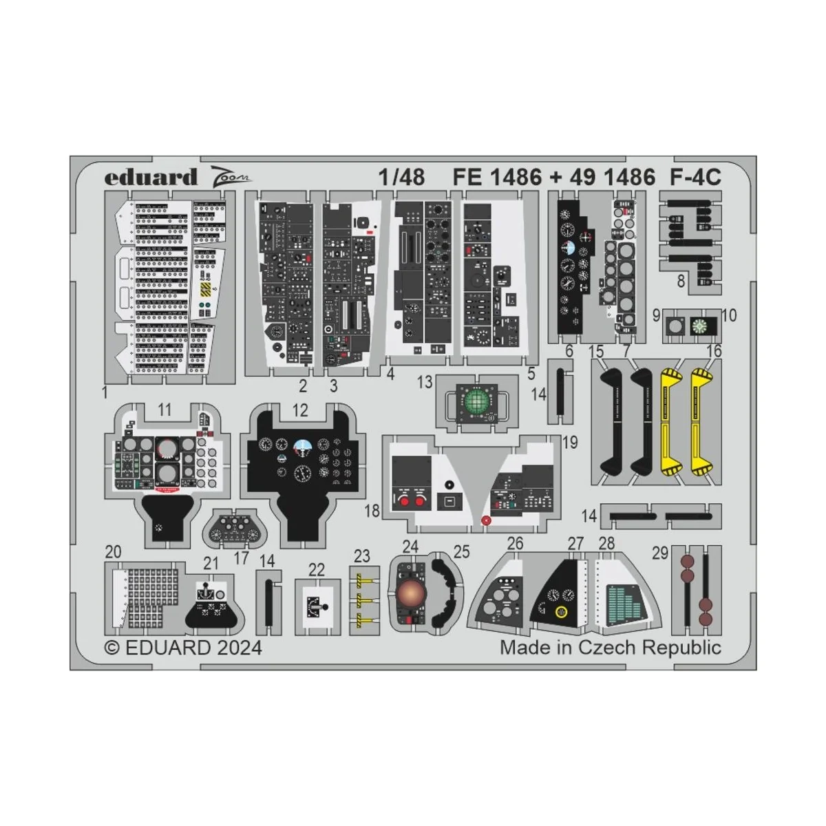 F-4C HOBBY 2000 / ACADEMY, 1/48 - Eduard Accessories BIG49437
