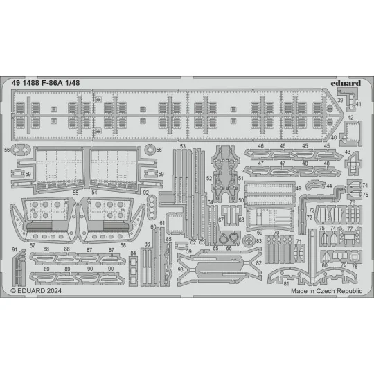 F-86A CLEAR PROP, 1/48 - Eduard Accessories BIG49439
