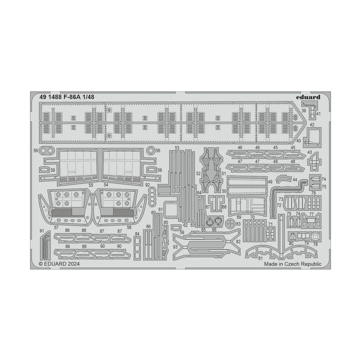 F-86A CLEAR PROP, 1/48 - Eduard Accessories BIG49439