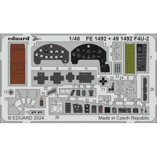 F4U-2 HOBBY BOSS, 1/48 - Eduard Accessories BIG49440