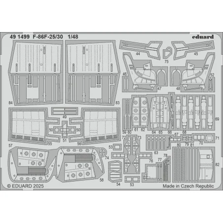 F-86F-25/30 AIRFIX, 1/48 - Eduard Accessories BIG49445