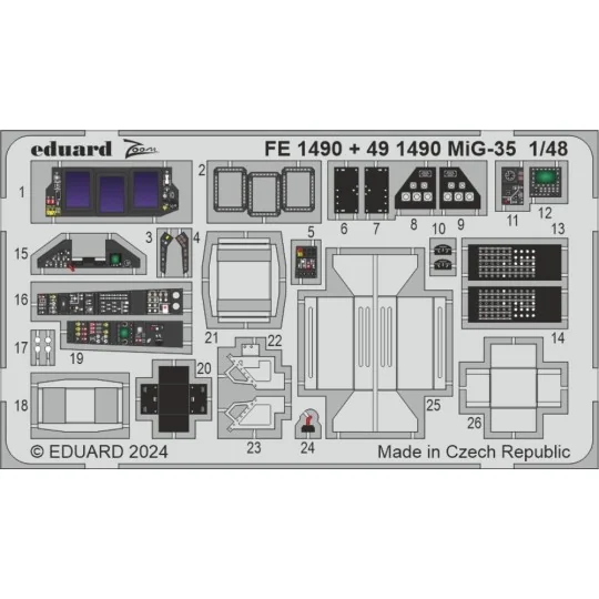 MiG-35 HOBBY BOSS, 1/48 - Eduard Accessories BIG49441