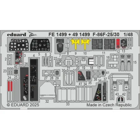 F-86F-25/30 AIRFIX, 1/48 - Eduard Accessories BIG49445
