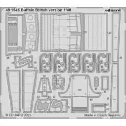 Buffalo British version for Tamiya, 1/48 - Eduard Accessories BIG49463 2