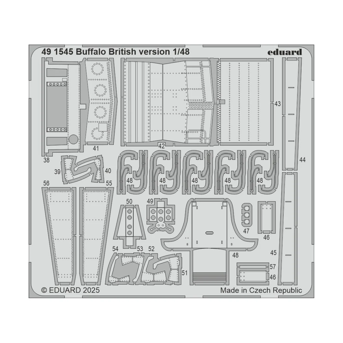 Buffalo British version for Tamiya, 1/48 - Eduard Accessories BIG49463