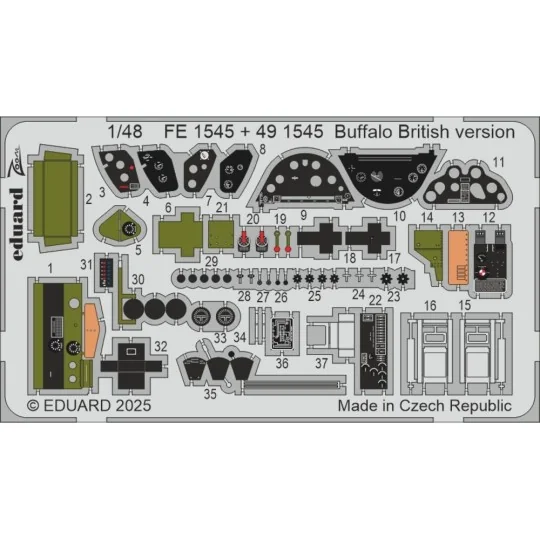 Buffalo British version for Tamiya, 1/48 - Eduard Accessories BIG49463