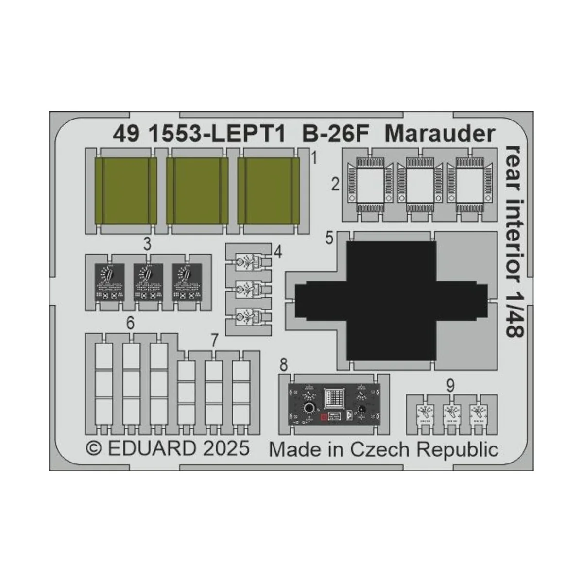 B-26F Marauder PART II for ICM, 1/48 - Eduard Accessories BIG49465
