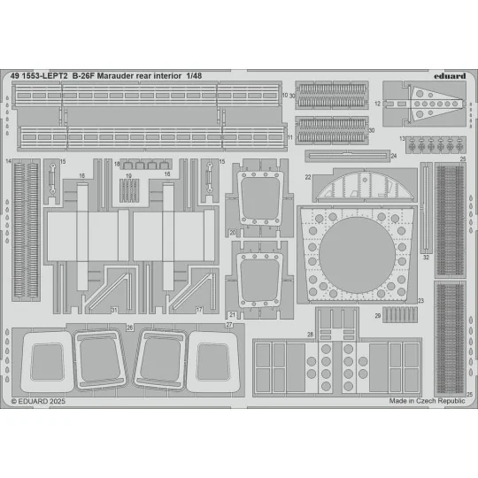 B-26F Marauder PART II for ICM, 1/48 - Eduard Accessories BIG49465