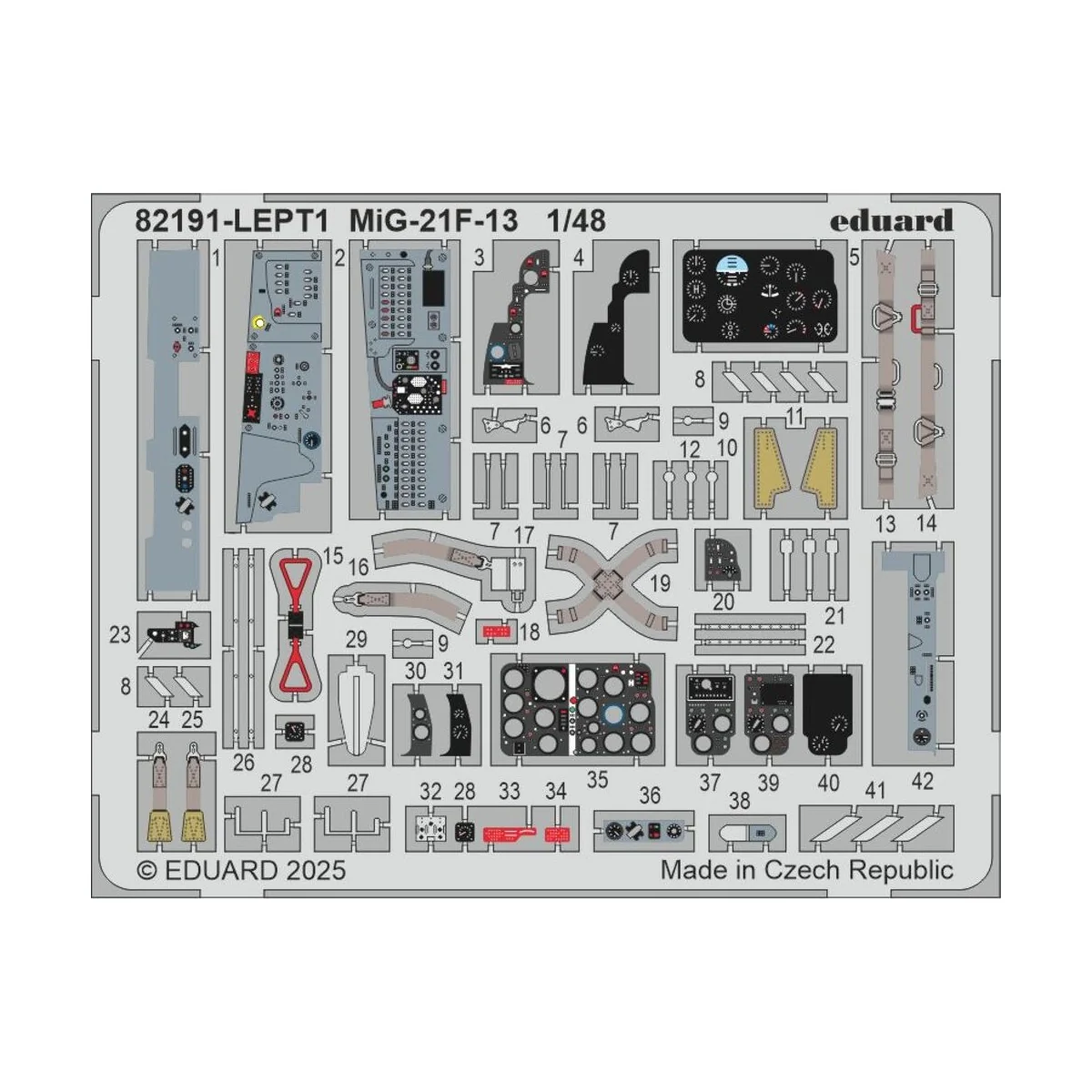 MiG-21F-13, 1/48 - Eduard Plastic Kits 82191