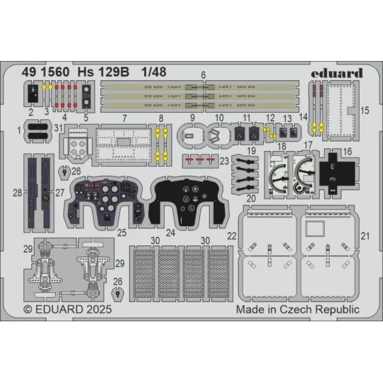 Hs 129B for Takom, 1/48 - Eduard Accessories BIG49470