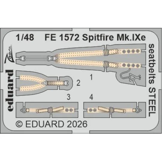 Spitfire Mk.Ixe for Airfix, 1/48 - Eduard Accessories BIG49474