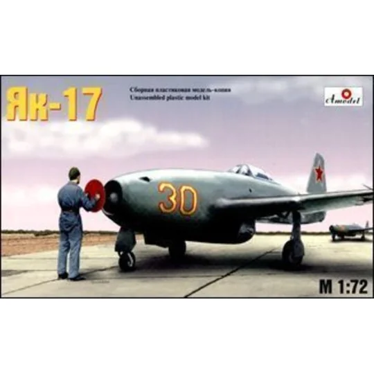 Yakolev Yak-17 Soviet jet fighter, 1/72 - Amodel AMO7224